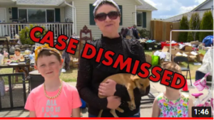 Case dismissed for Thompson Family accused of having a yard sale