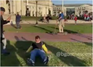 Antifa/BLM Biden Bros Attack Trump Supporters in DC, so much for unity