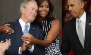 George Bush Is Working with Barack Obama on “Democracy”